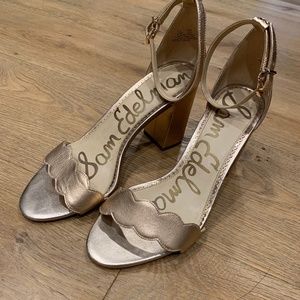 Sam Edelman sandals, size 8.5, rose gold